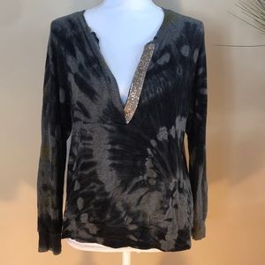 Tie dye long sleeve with sweatshirt pocket